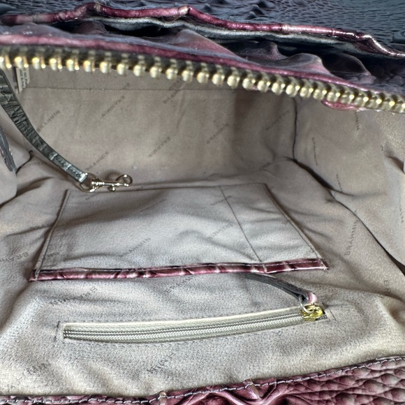 Brahmin Caroline Authentic Croc-Embossed Satchel and matching Wallet! - Picture 6 of 15